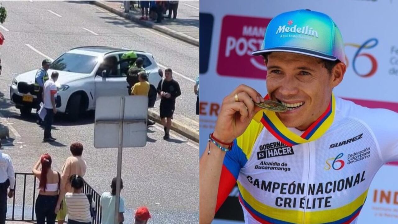 Camioneta se metió en la vía donde circulaban los corredores de los Nacionales de Ruta.