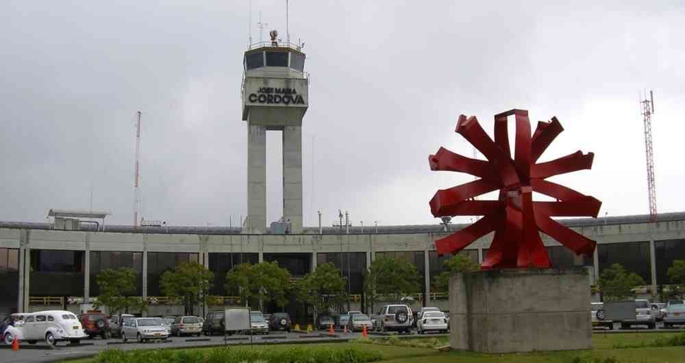 Aeropuerto José María Córdova de Rionegro que sirve a Medellín.