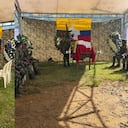 Funeral de alias Marlon, cabecilla de las disidencias de las Farc, abatido por el Ejército.