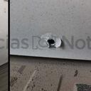 Camioneta de la caravana del presidente Gustavo Petro que fue atacada con arma de fuego de largo alcance