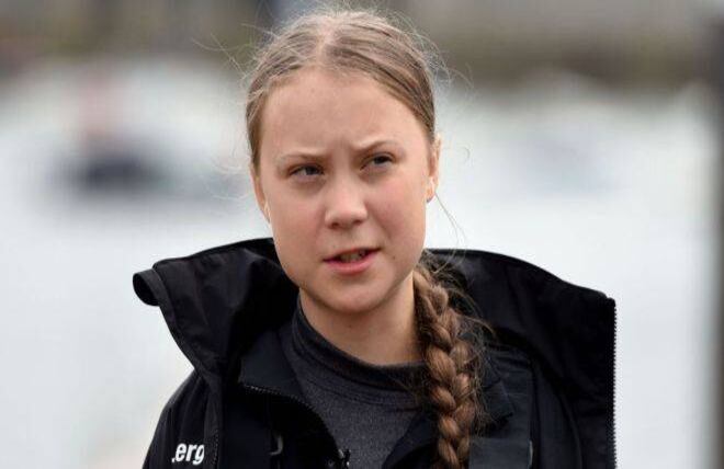 Greta Thunberg participó este viernes en una manifestación frente a la Casa Blanca en Estados Unidos. Foto ilustración: Getty.