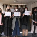 KABUL, AFGHANISTAN - DECEMBER 21: Afghan female students react against Taliban's university ban in Kabul, Afghanistan on December 21, 2022. (Photo by Bilal Guler/Anadolu Agency via Getty Images)