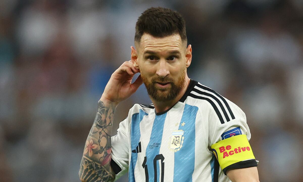 Soccer Football - FIFA World Cup Qatar 2022 - Semi Final - Argentina v Croatia - Lusail Stadium, Lusail, Qatar - December 13, 2022 Argentina's Lionel Messi REUTERS/Lee Smith