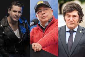 Emmanuel Danann - Gustavo Petro y Javier Milei.