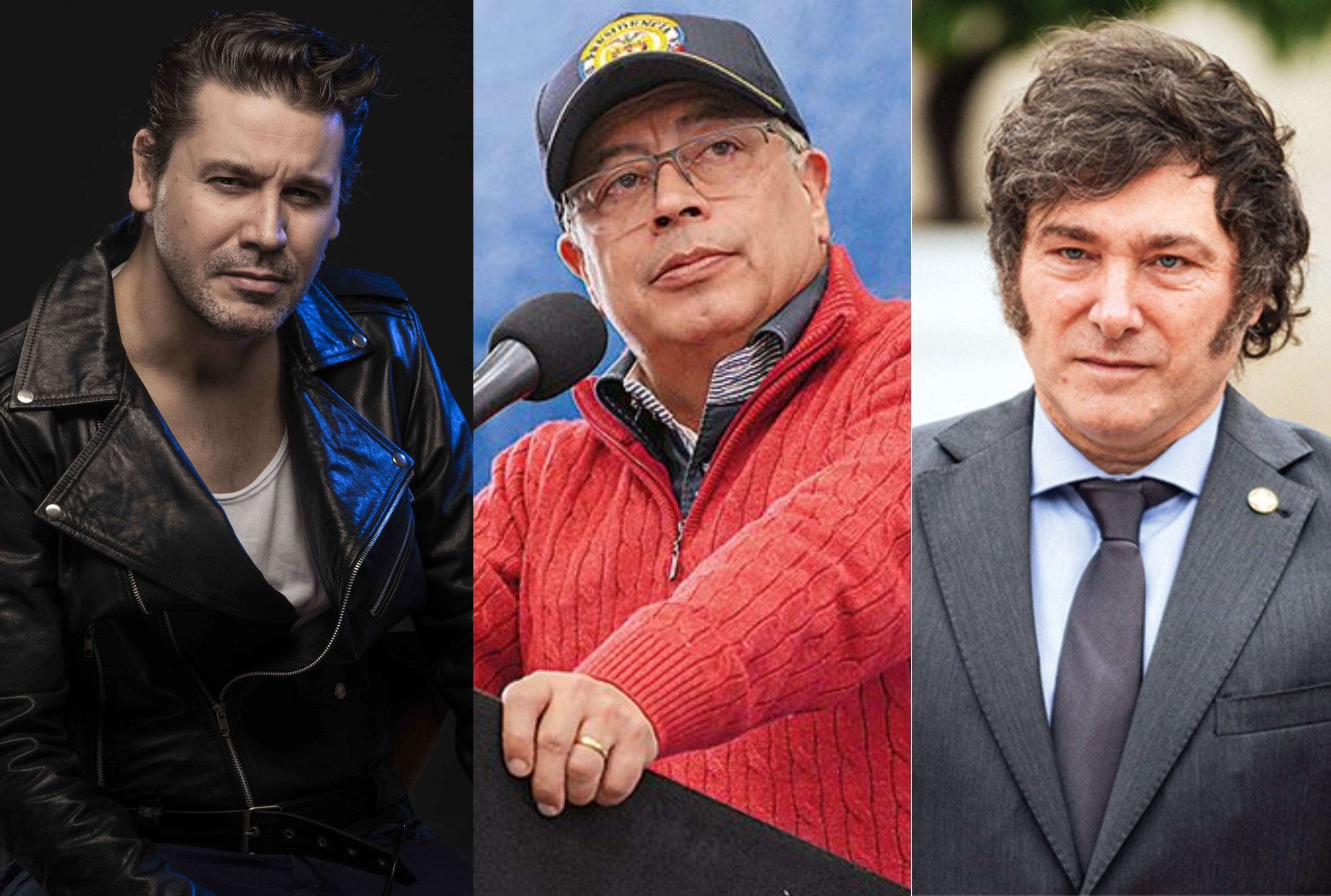 Emmanuel Danann - Gustavo Petro y Javier Milei.