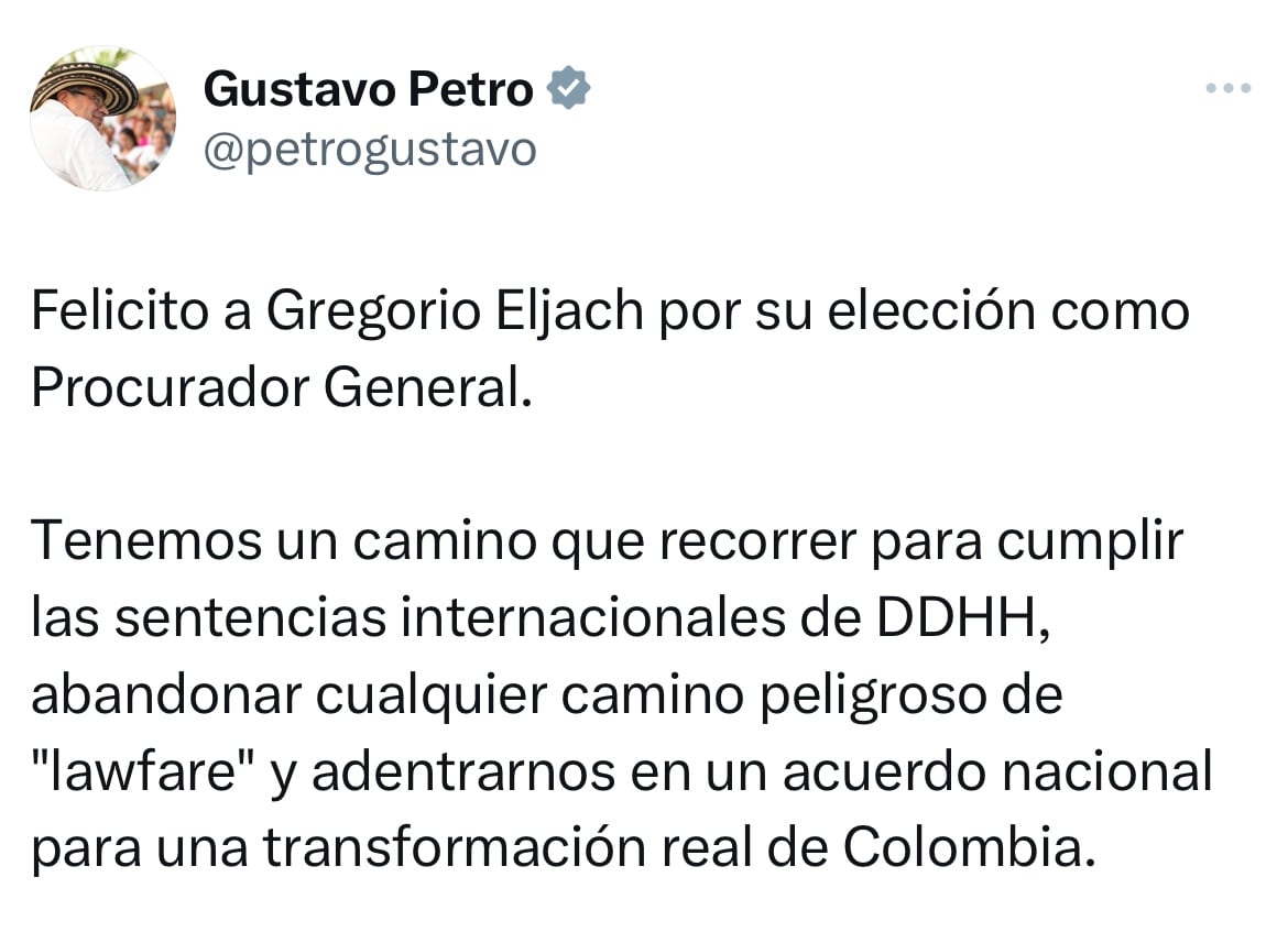 Mensaje presidente Gustavo Petro