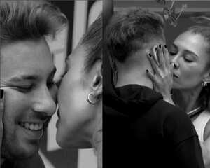 Melfi y Martha se dieron apasionado beso