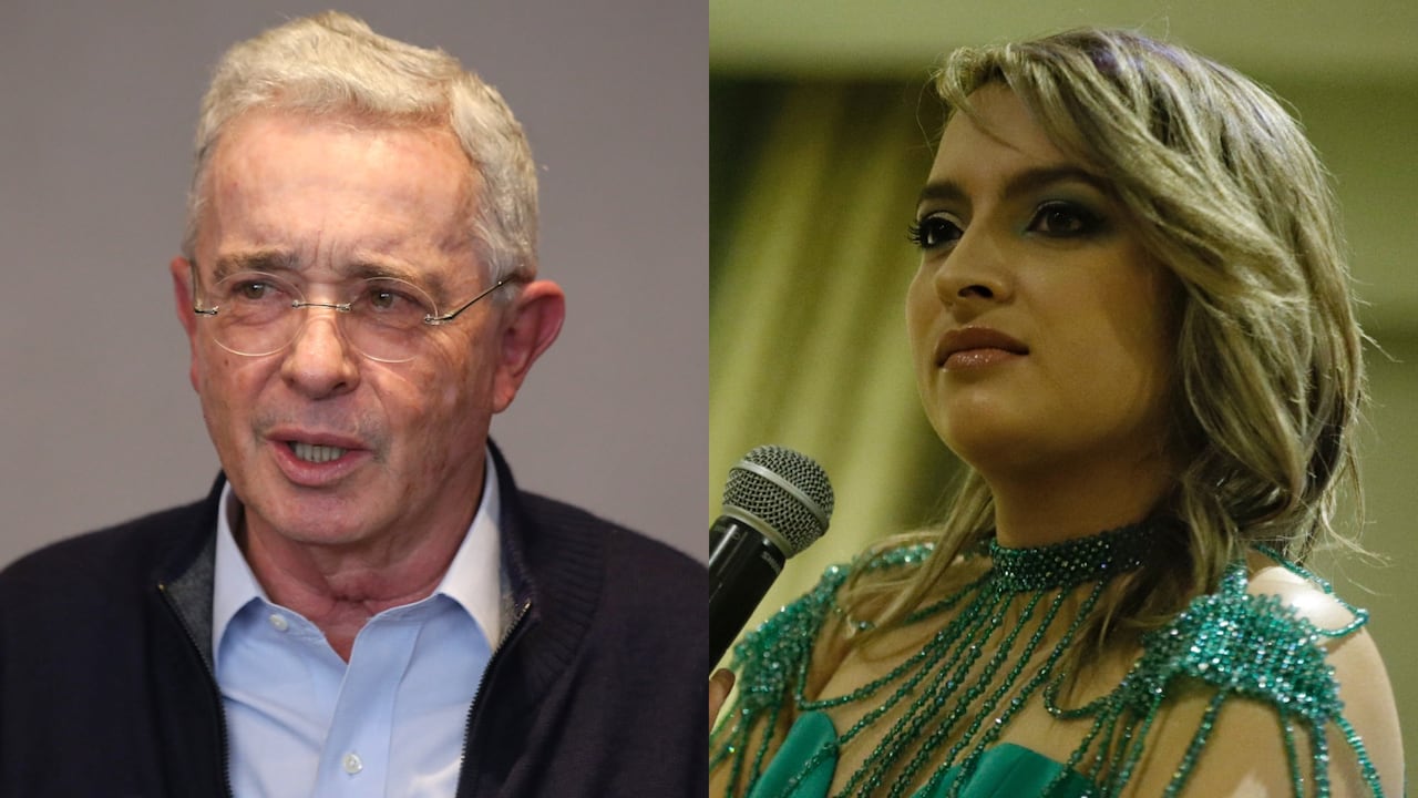 Álvaro Uribe y Andrea Petro.