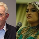 Álvaro Uribe y Andrea Petro.