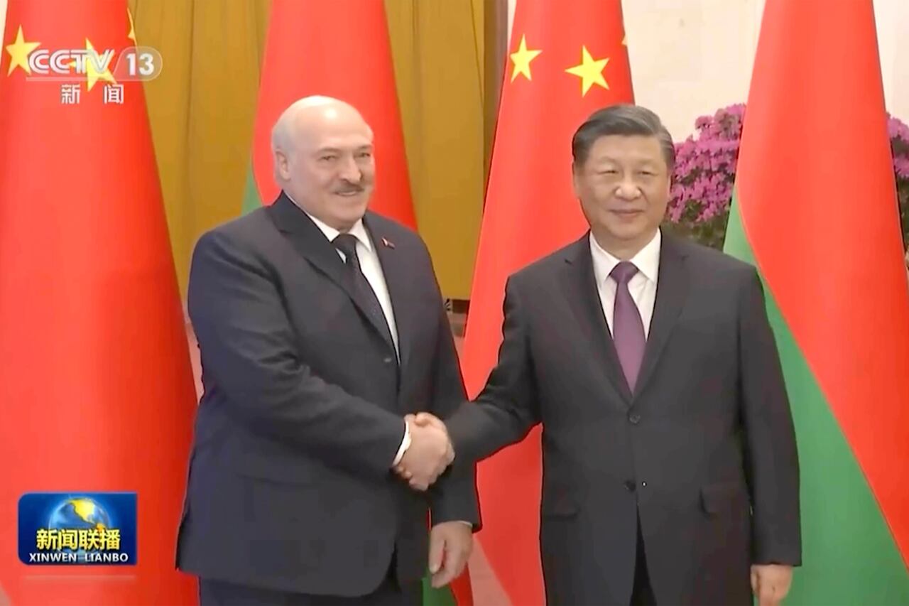 Alexander Lukashenko y Xi Jinping