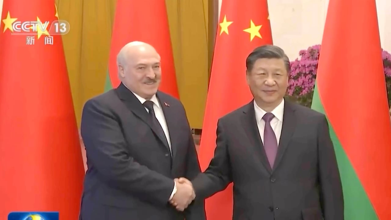 Alexander Lukashenko y Xi Jinping