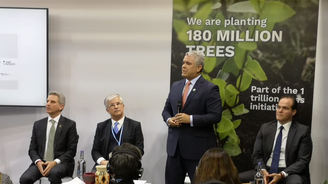 Presidente Iván Duque logró acuerdo con el BID por 500 millones de dólares para programa de crédito ambiental en la Cumbre sobre Cambio Climático COP26 en Glasgow.