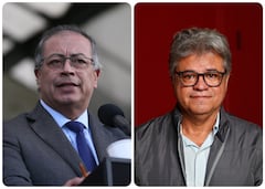 El presidente de Colombia, Gustavo Petro, y el senador del Pacto Histórico, Wilson Arias.