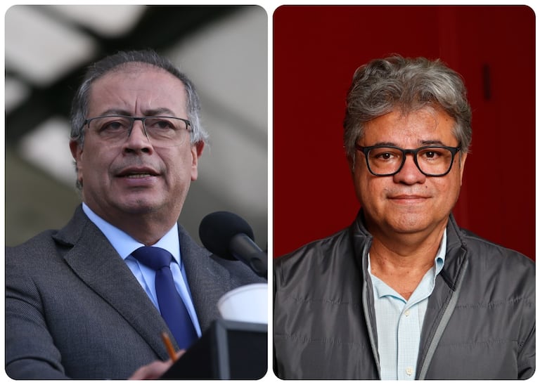 El presidente de Colombia, Gustavo Petro, y el senador del Pacto Histórico, Wilson Arias.