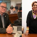 Concejal Julio Enrique González Villa y concejala Dora Saldarriaga.