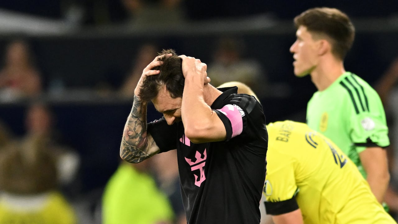 Lionel Messi reacciona a su nuevo penal errado con el Inter Miami.