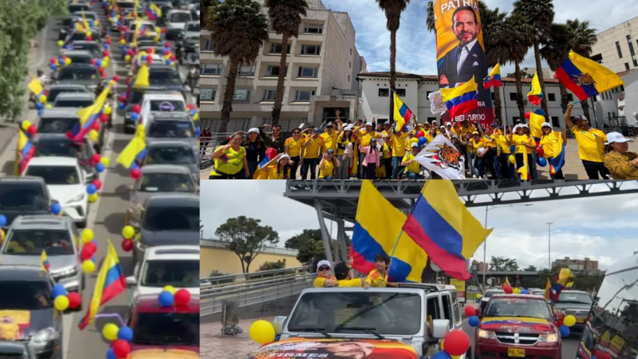 Caravana a favor de Abelardo de la Espriella en Bogotá.