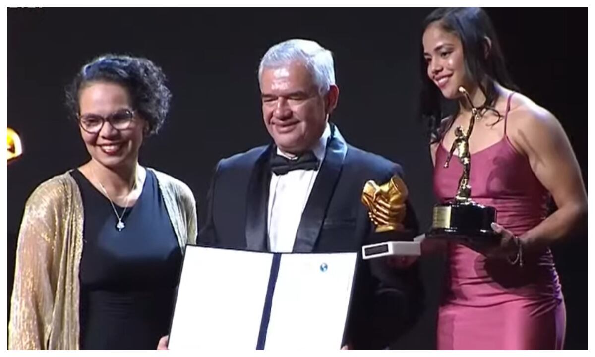 Ministra del Deporte, Astrid Bibiana Rodríguez y Ciro Solano, presidente del Comité Olimpico Colombiano