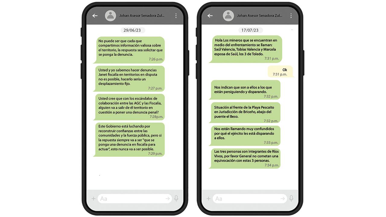 La Fiscalía expuso el material probatorio. 