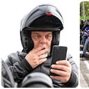 El Código Nacional de Tránsito establece las condiciones bajo las cuales los motociclistas pueden adelantar a otros vehículos.