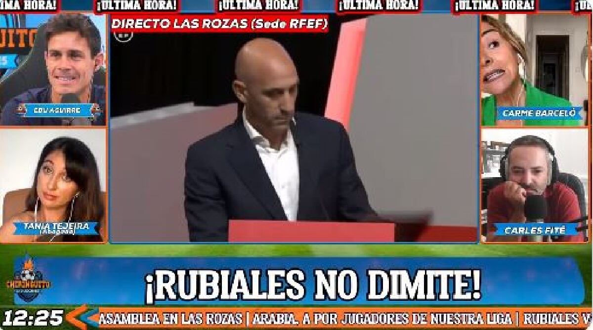 Así reaccionaron en 'El Chiringuito' a las declaraciones de Luis Rubiales