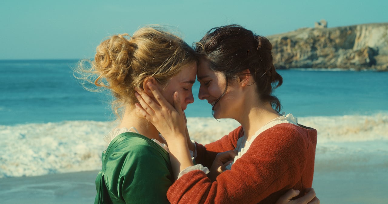 'Retrato de una mujer en llamas', dirigida por Céline Sciamma (Tomboy, Bande des filles) y protagonizada por Noémie Merlant y Adèle Haenel (Les combattants; La fille inconnue). La película ganó el Premio a Mejor Guion en Cannes 2019.