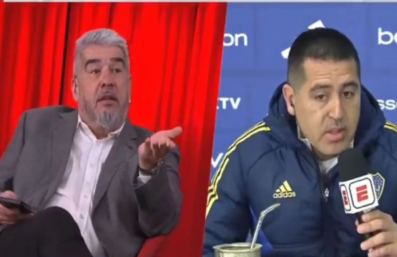 Pelea de Riquelme con un periodista.