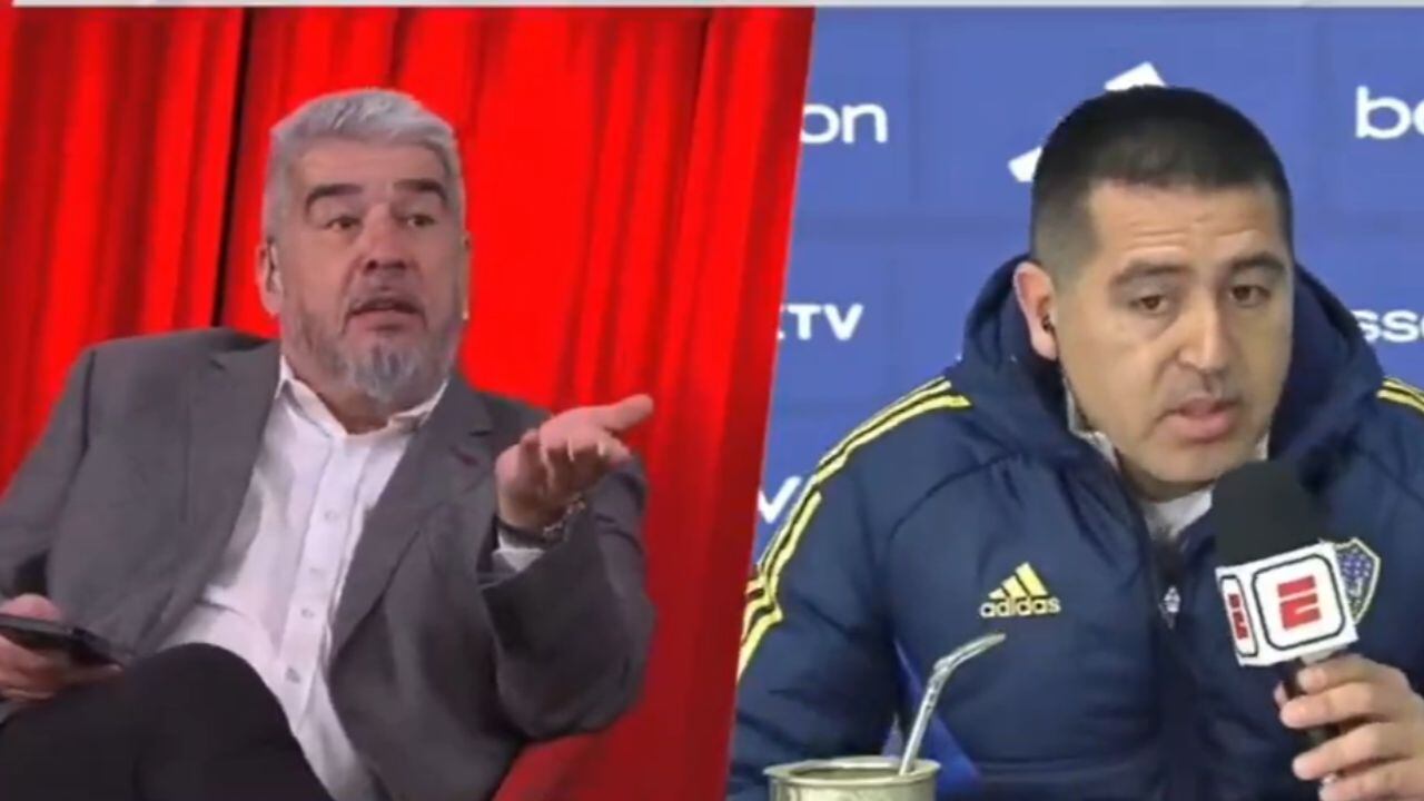 Pelea de Riquelme con un periodista.
