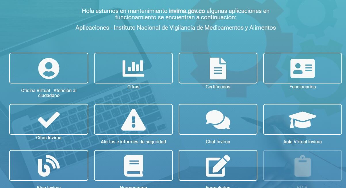 El seis de febrero la plataforma tecnológica del Invima sufrió un ataque cibernético. Foto: SEMANA