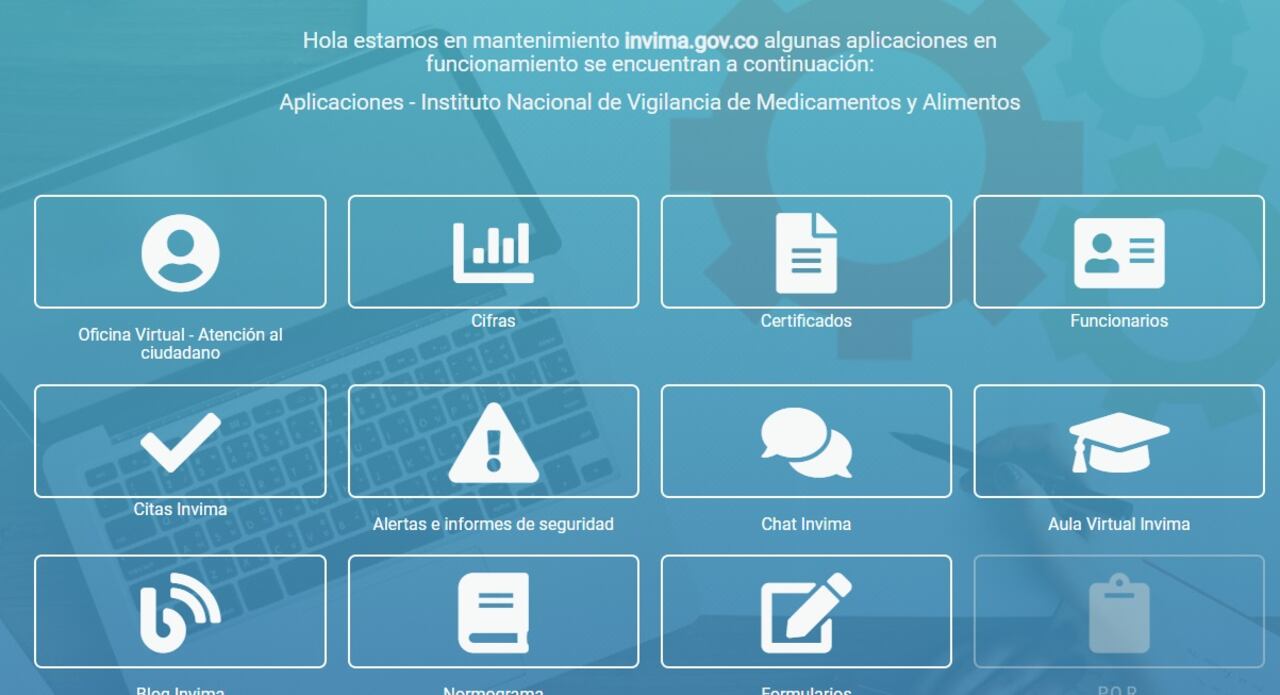 El seis de febrero la plataforma tecnológica del Invima sufrió un ataque cibernético. Foto: SEMANA