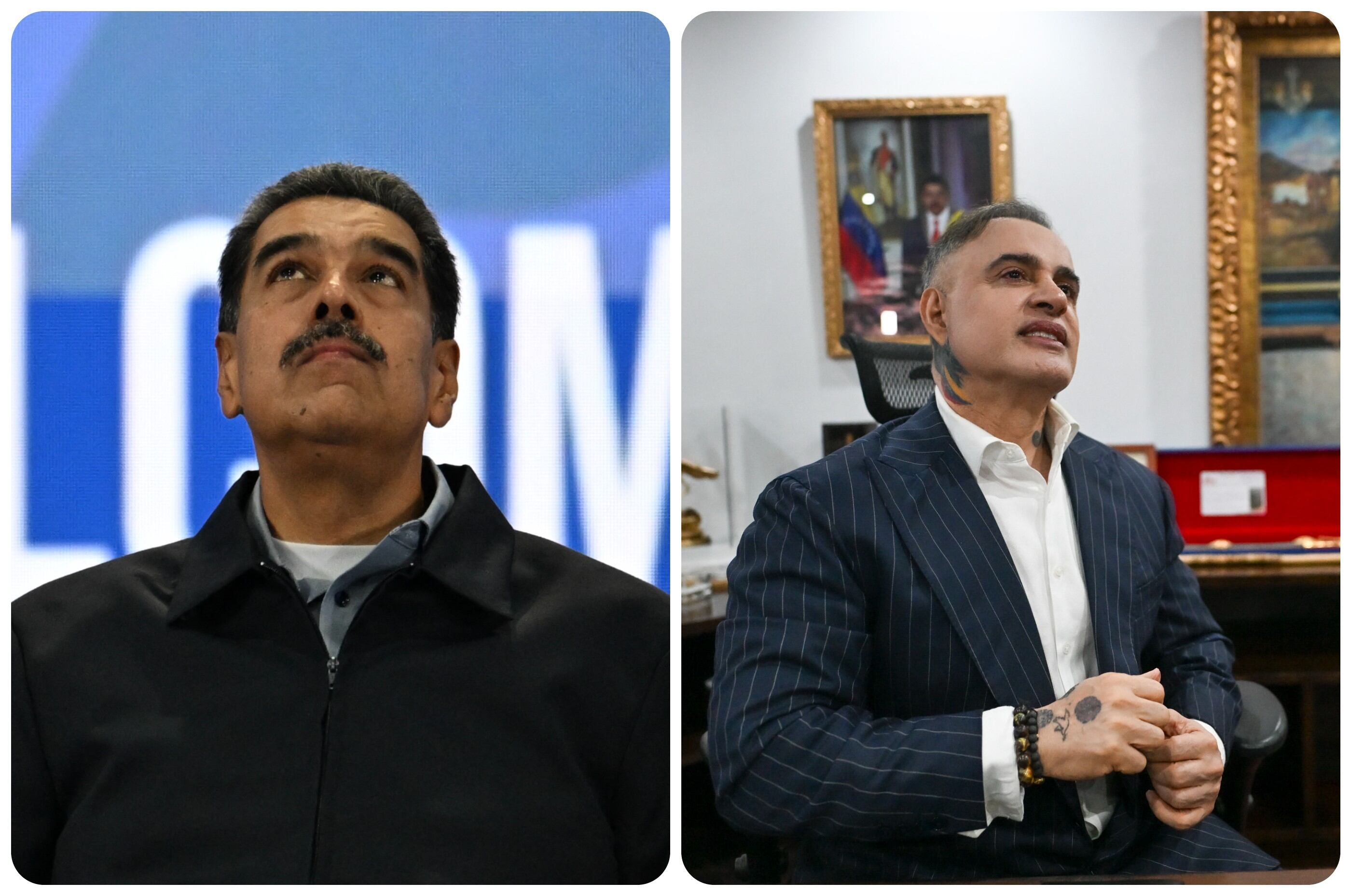 Nicolás Maduro y Tarek William Saab