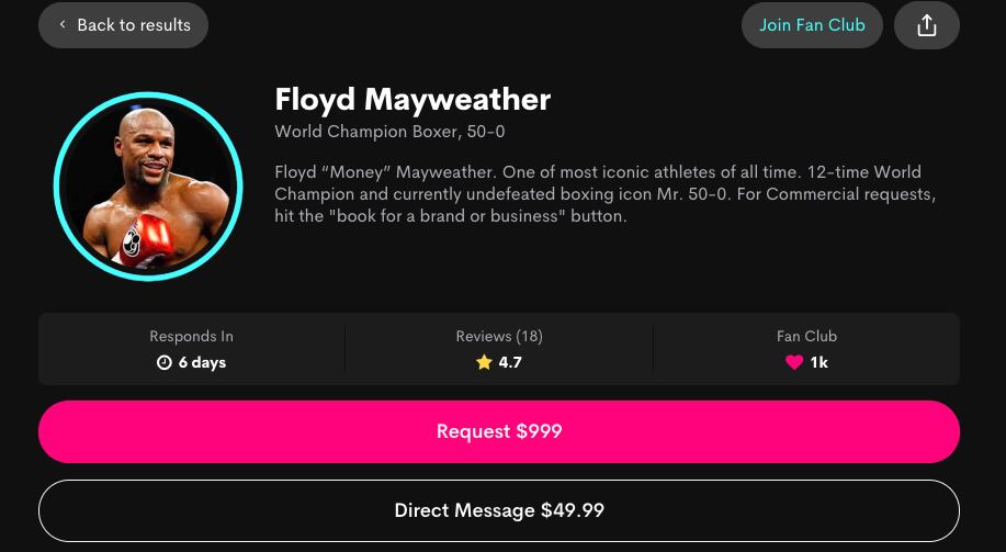 Floyd Mayweather/ Cameo.