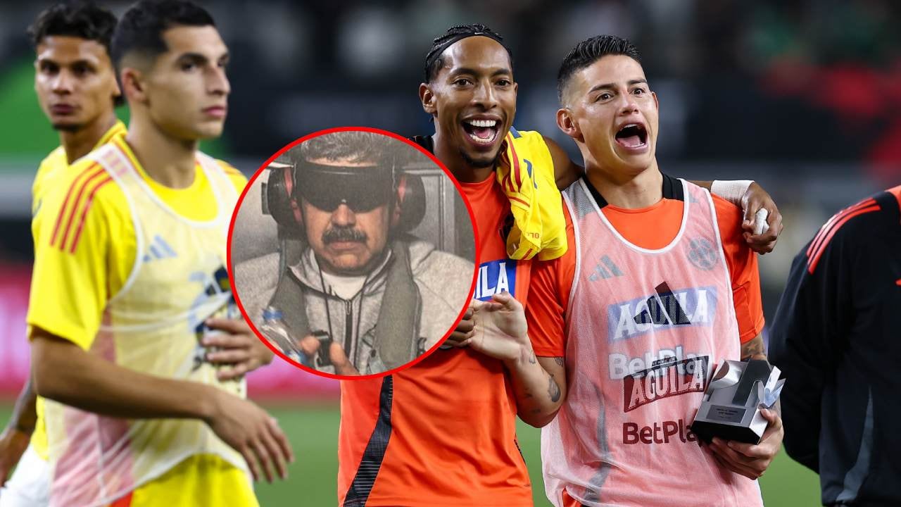 Richard Ríos, Kevin Serna, Johan Mojica y James Rodríguez.