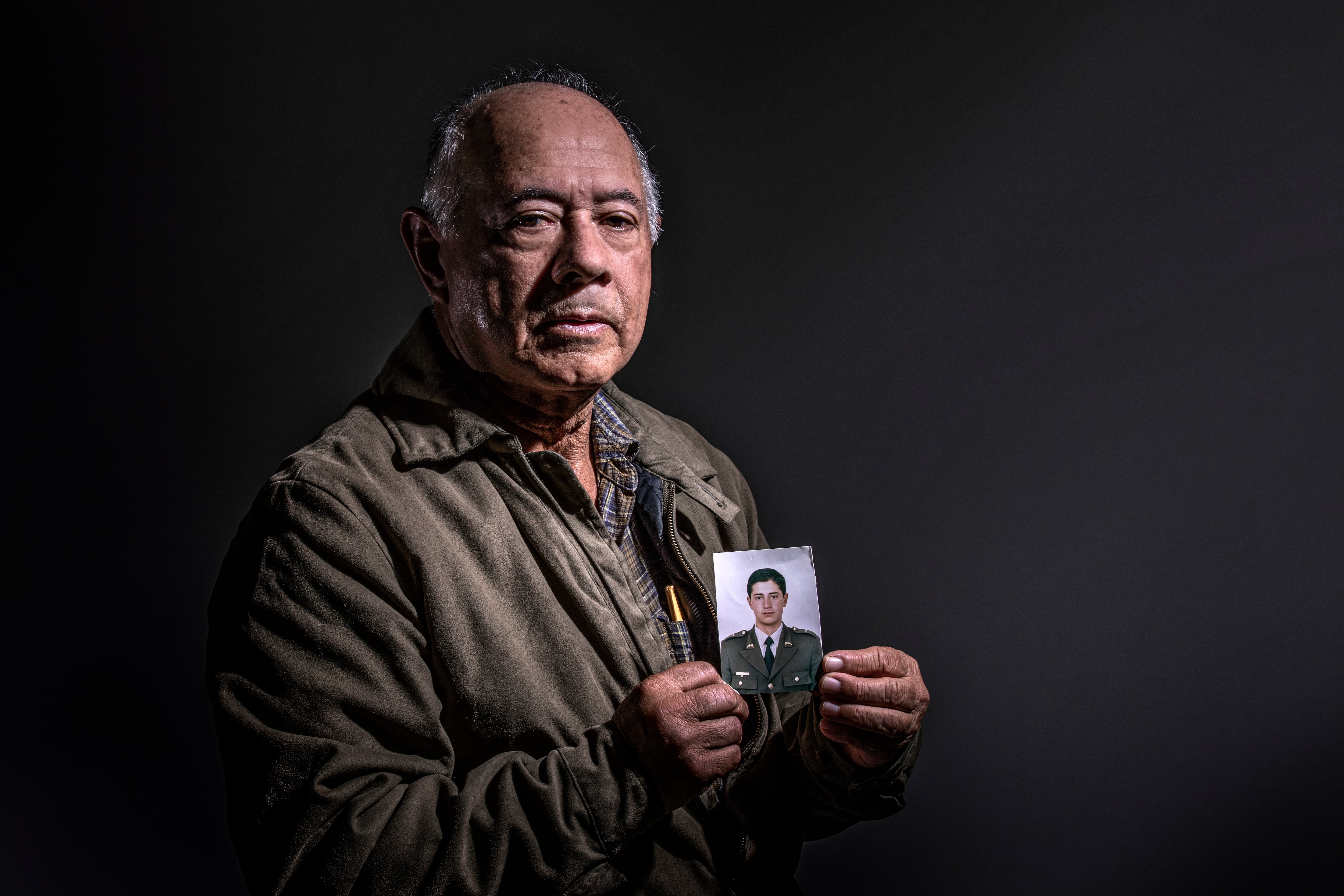 Yesid Espinosa. Padre del subintendente de la policía Humberto Fabio Espinosa dado muerto en un falso positivo.