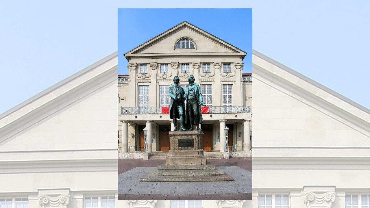 Estatua de Goethe y Schiller en Weimar. Andreas Trepte / Wikimedia Commons, CC BY-SA
