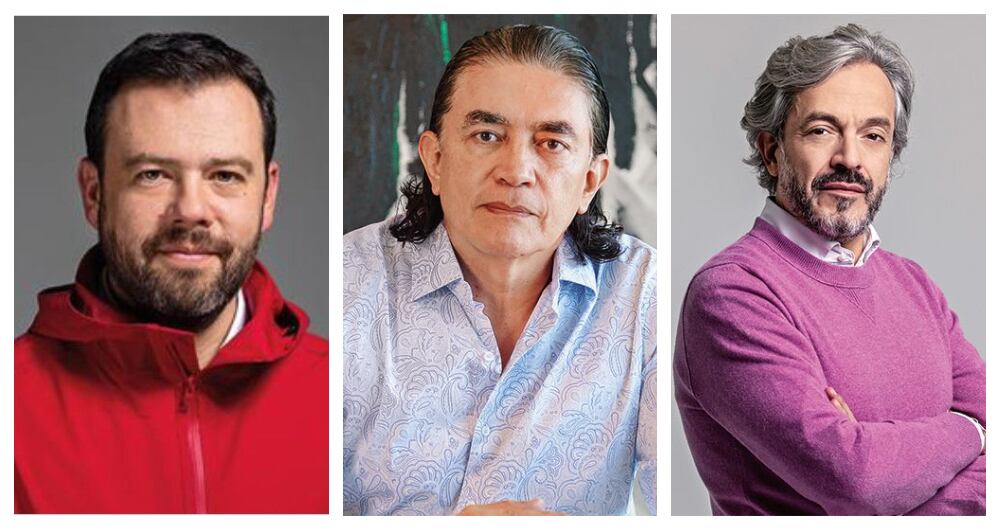 Carlos Fernando Galán, Gustavo Bolívar y Juan Daniel Oviedo