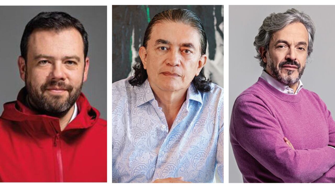 Carlos Fernando Galán, Gustavo Bolívar y Juan Daniel Oviedo