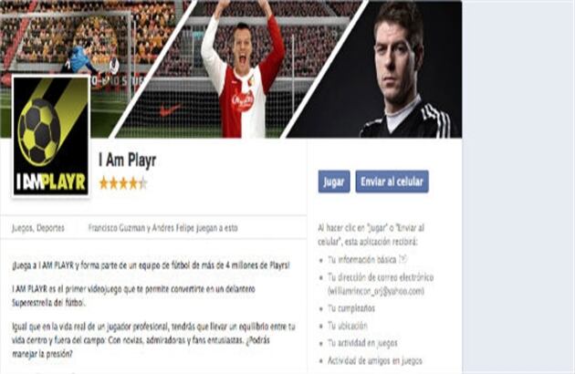 1,1 millones de personas juegan I Am Playr. Si su sueño siempre fue ser jugador de fútbol, ahora puede hacerlo con esta sencilla aplicación.