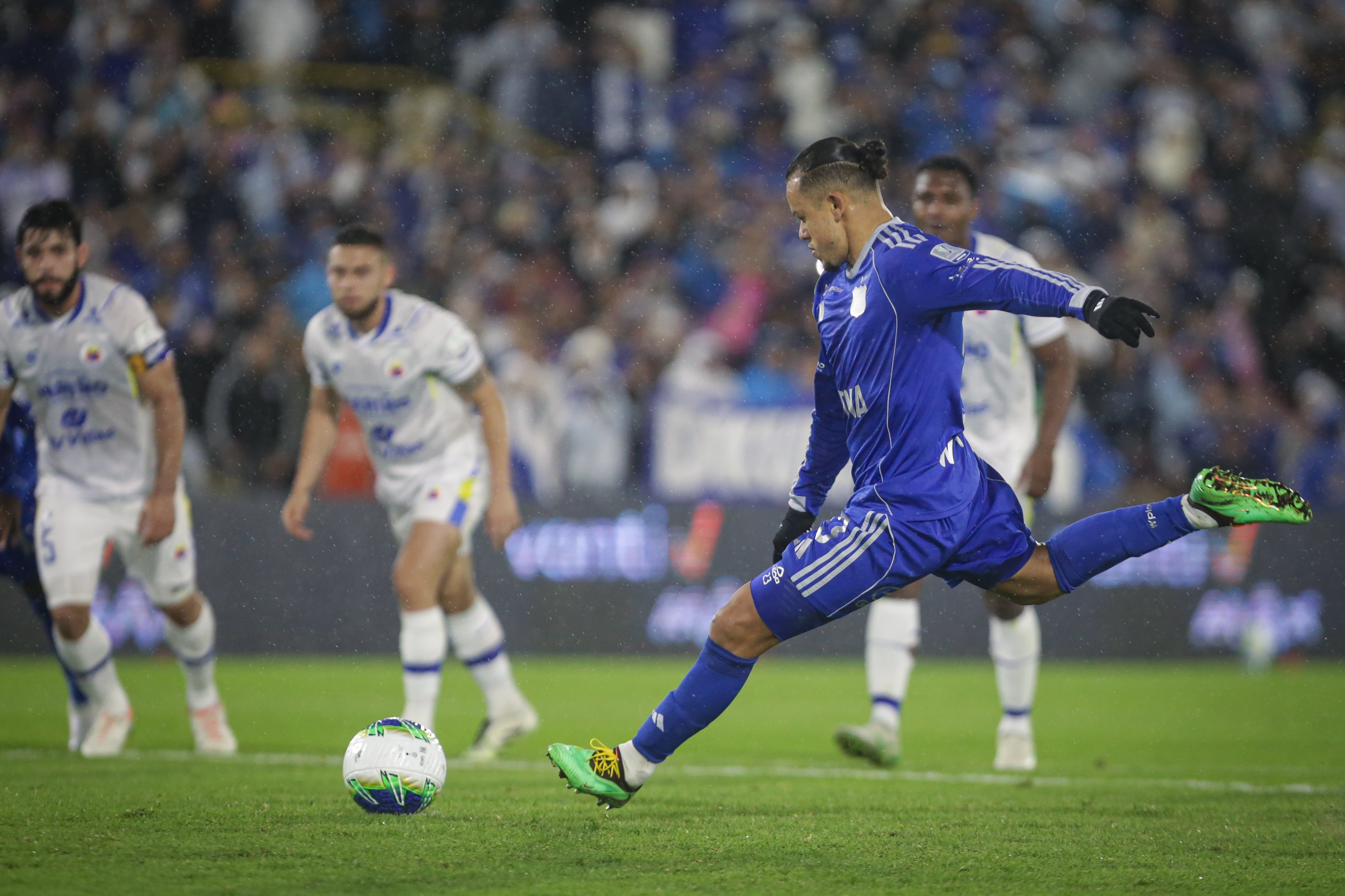 Bogotá. Agosto 04 de 2026. Millonarios F.C. enfrenta a Deportivo Pasto, por encuentro válido de la Liga BetPlay II 2026 de la fecha 3 en el Estadio Nemesio Camacho El Campín. (Colprensa - Cristian Bayona).