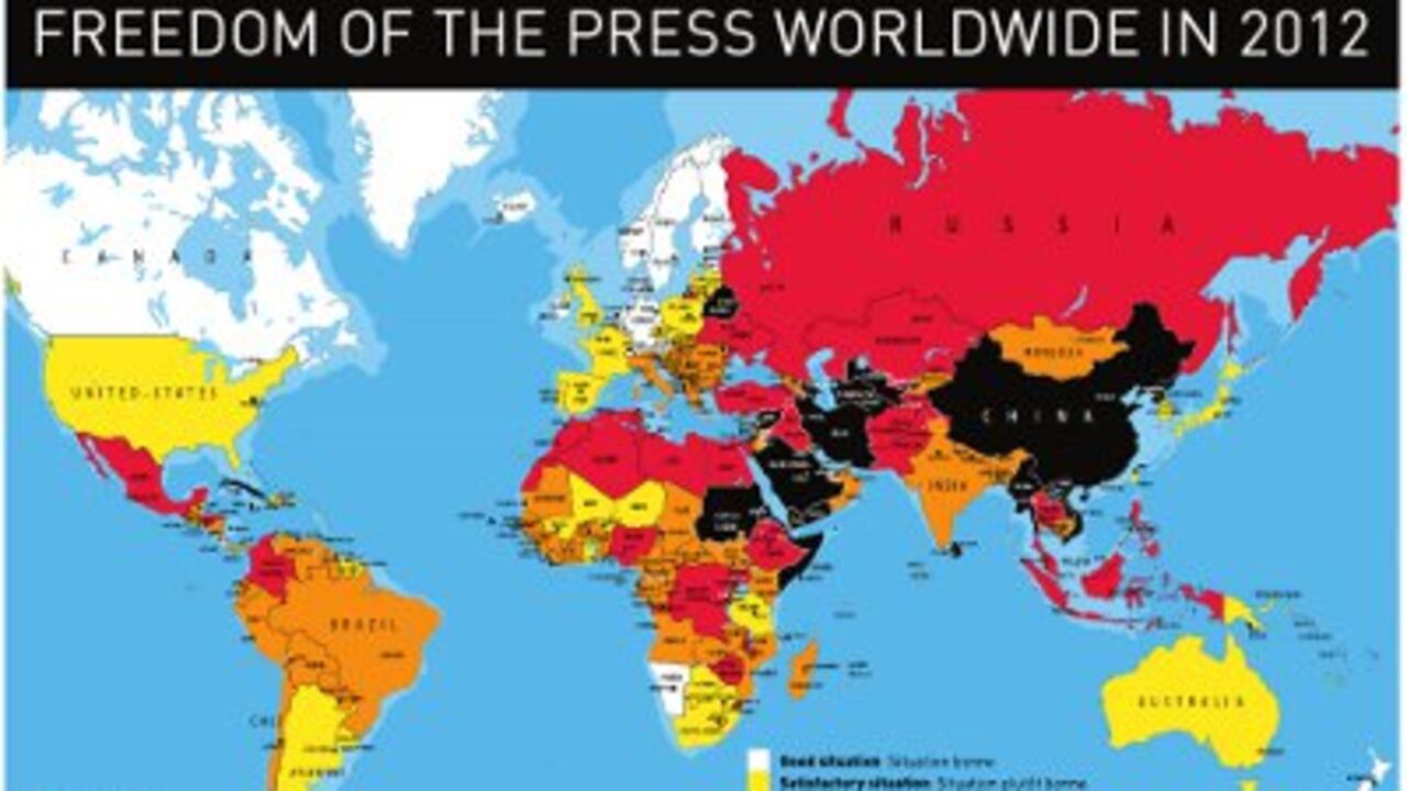 Gráfico Reporteros Sin Fronteras.