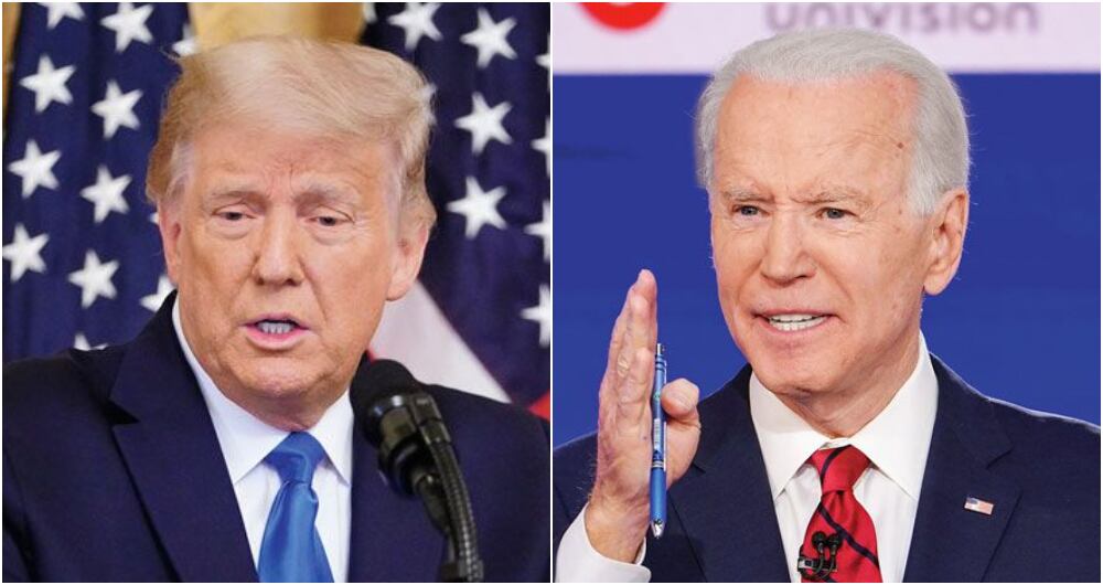 Donald Trump y Joe Biden.