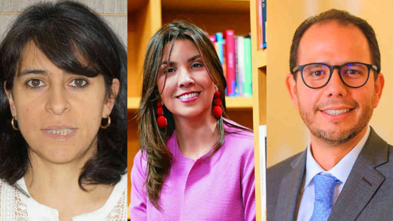 Equipo del Ministerio de Educación de Duque. Fotos (de izquierda a derecha): archivo Semana, Andrés Valenzuela y cortesía del ministerio de educación.