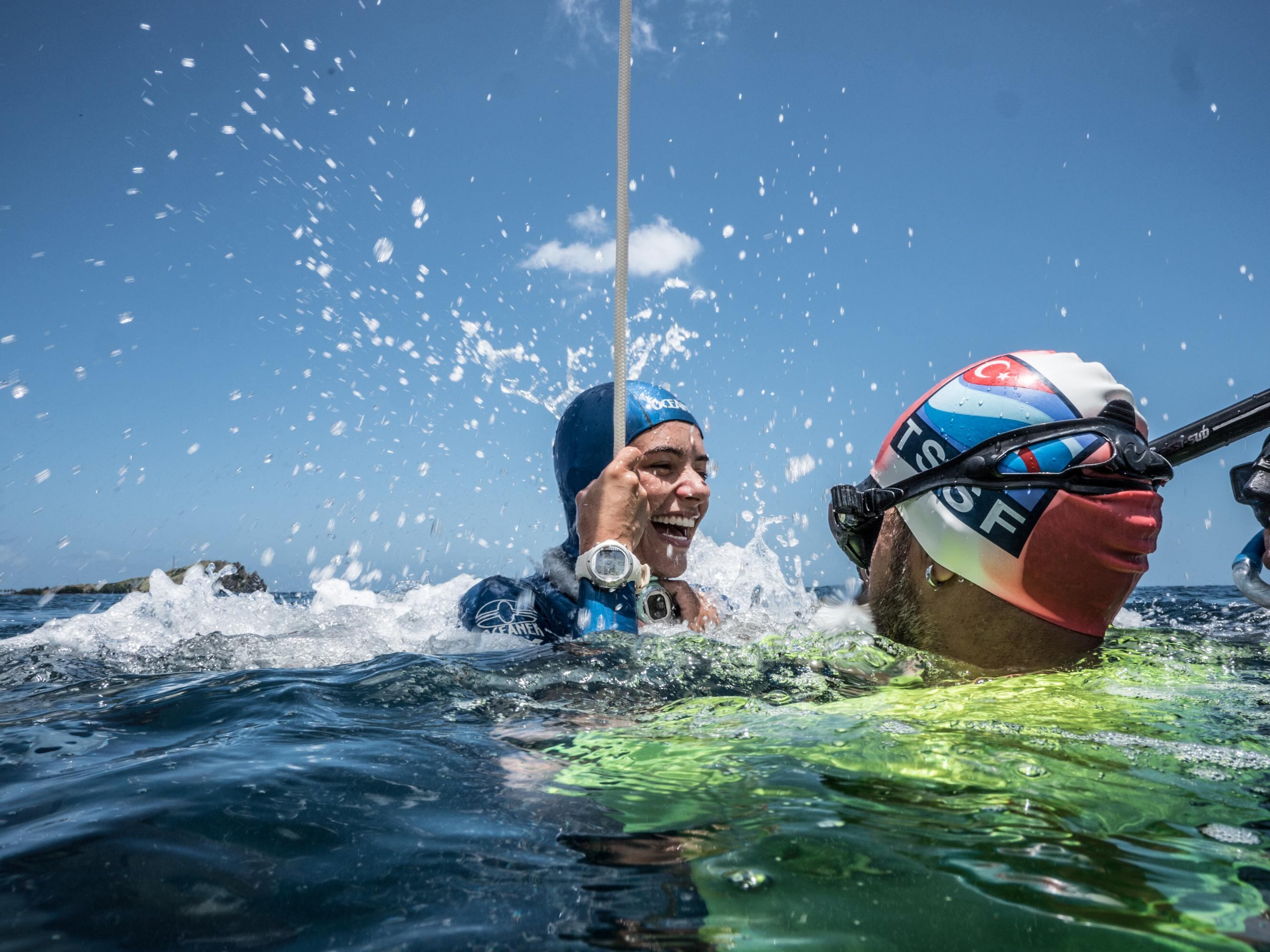Sofía Gómez, apneísta colombiana.