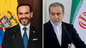 Abelardo De La Espriella y el ministro de Relaciones Exteriores de Irán, Abbas Araghchi.
