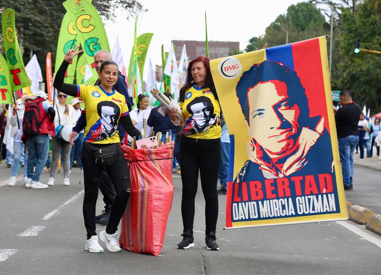 Marchas primero de mayo, salida desde el parque nacional