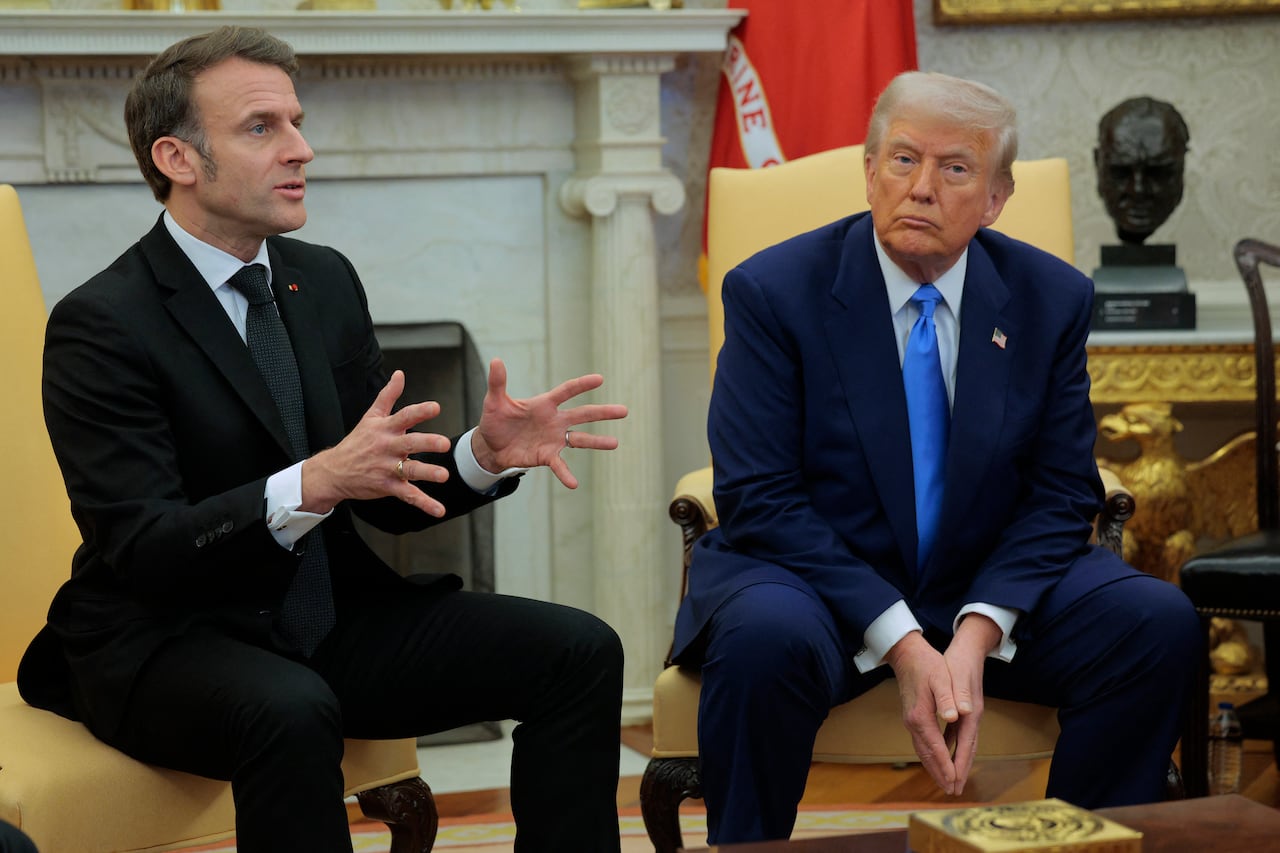 Emmanuel Macron y Donald Trump