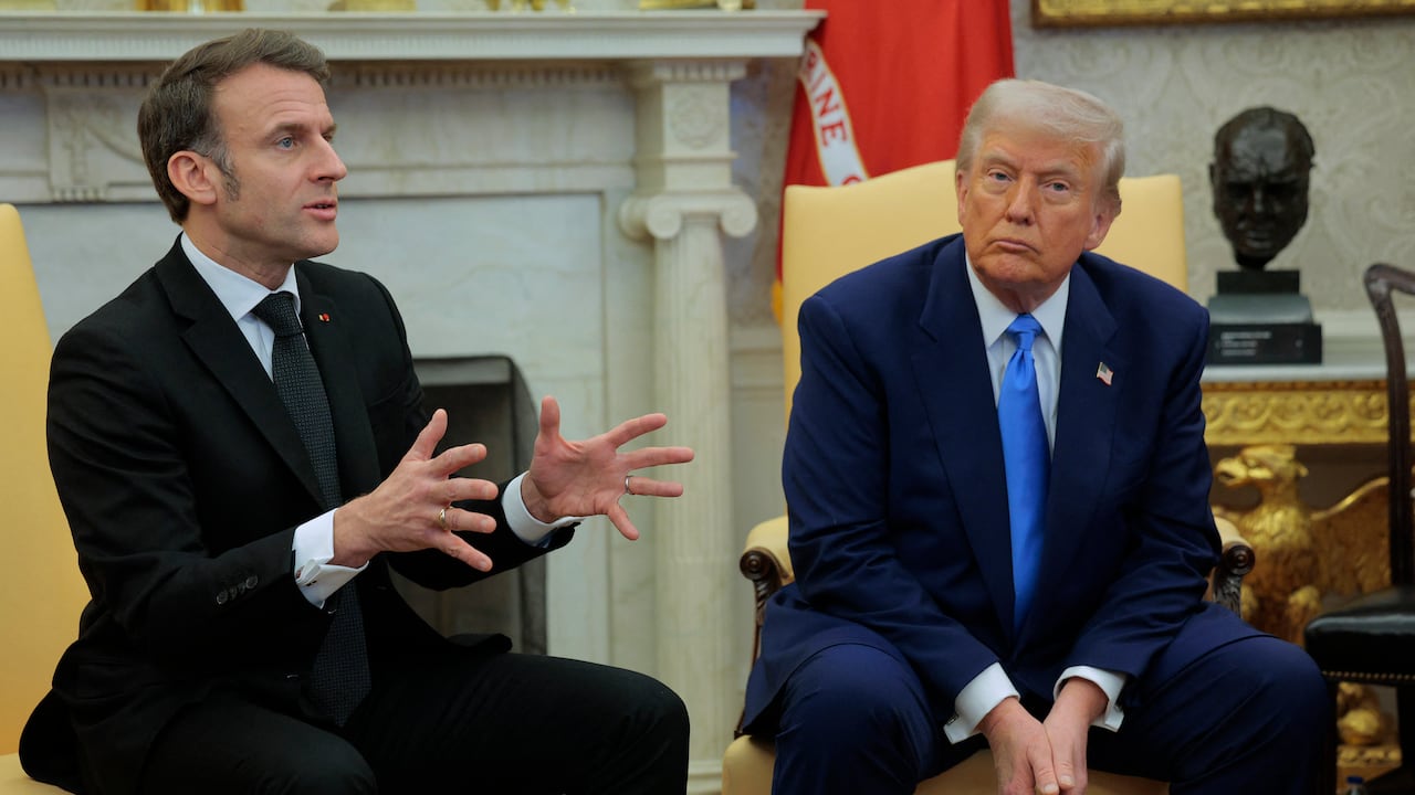 Emmanuel Macron y Donald Trump