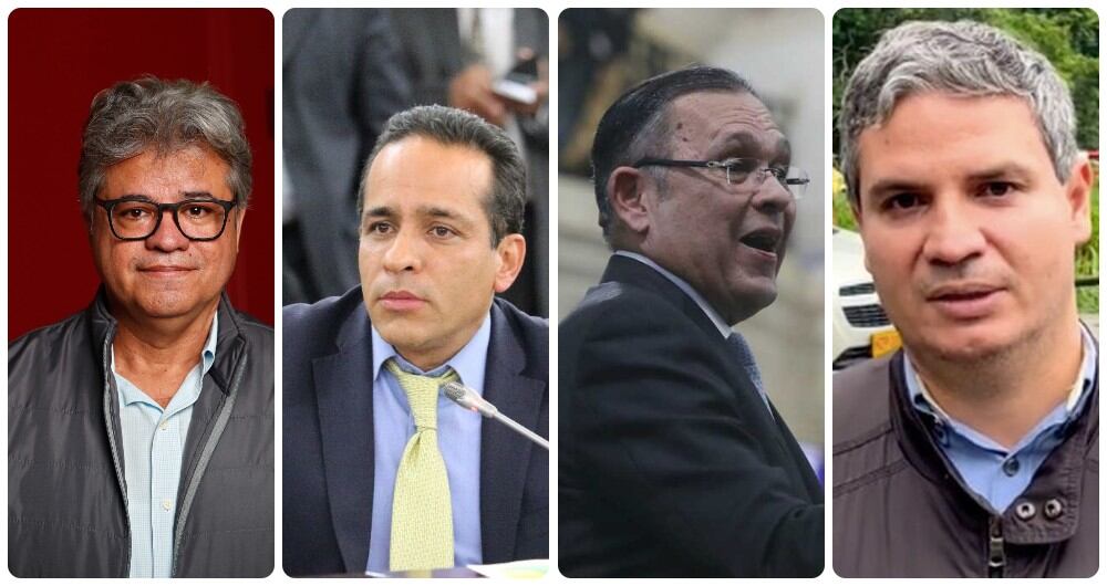 Wilson Arias; Alexander López; Efraín Cepeda y Juan Felipe Lemos.