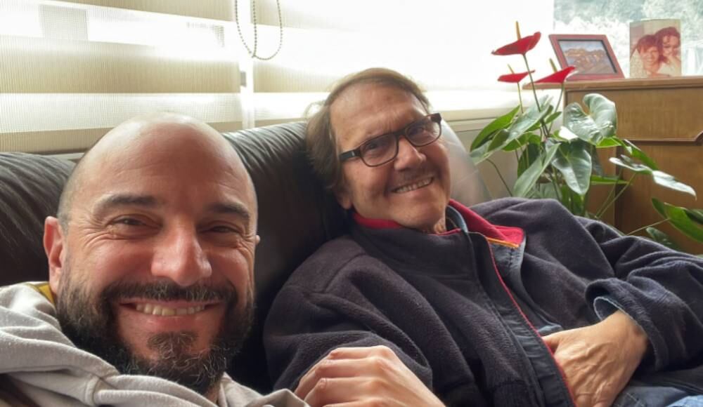 Mario Mitrotti y su hijo Joshua Mitrotti