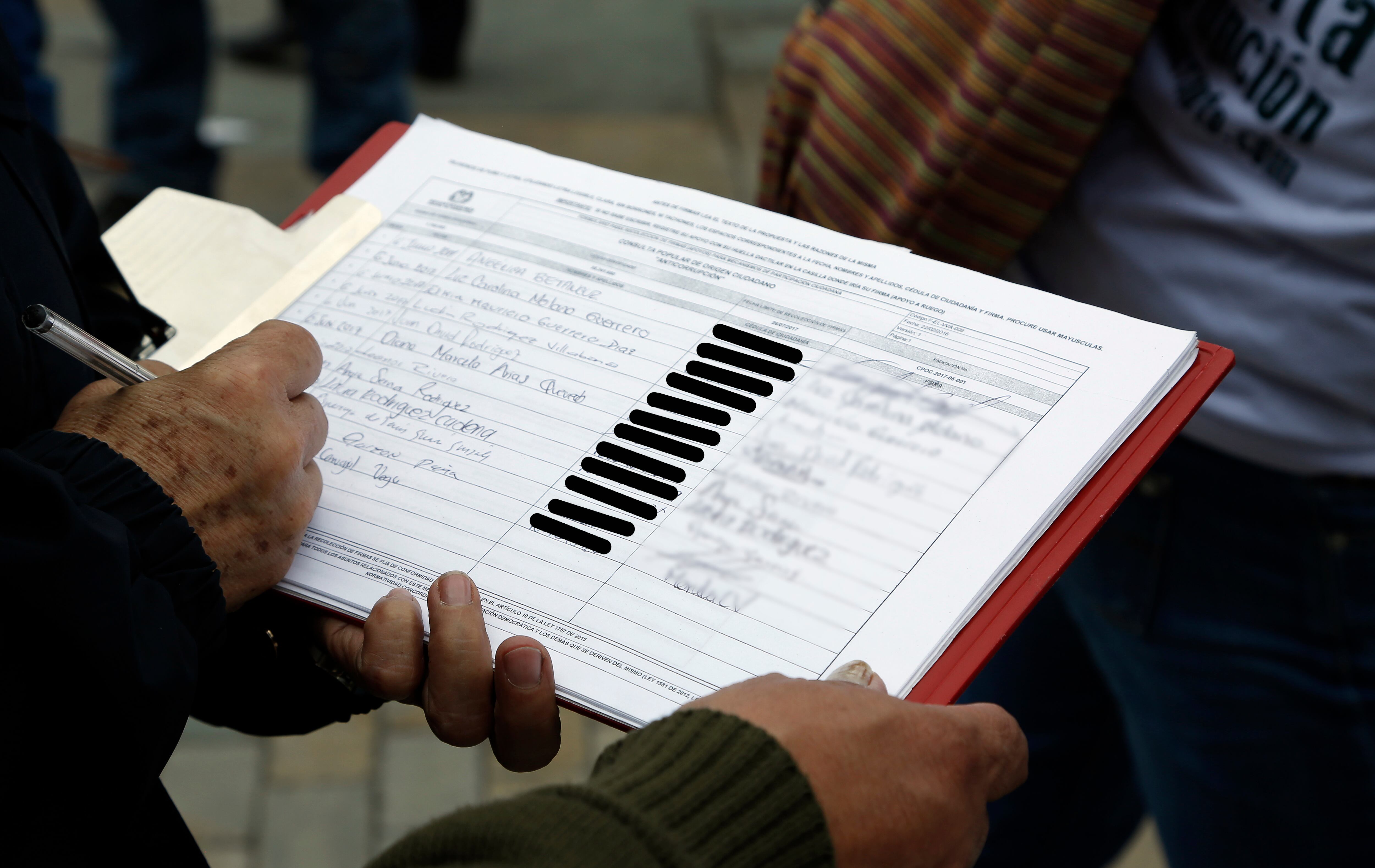 recolección de firmas